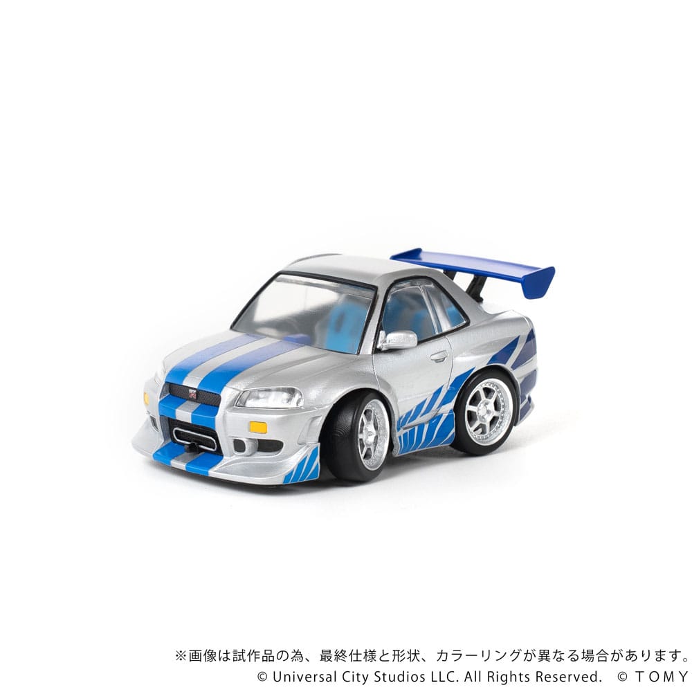 Fast & Furious vehículo con minifigura Q-Village Nissan Skyline GT-R (R34) 9 cm