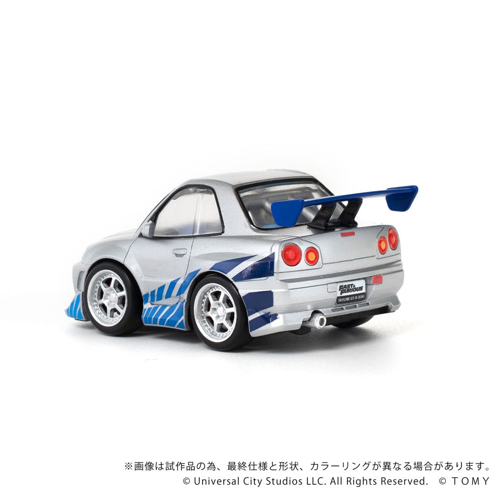 Fast & Furious vehículo con minifigura Q-Village Nissan Skyline GT-R (R34) 9 cm