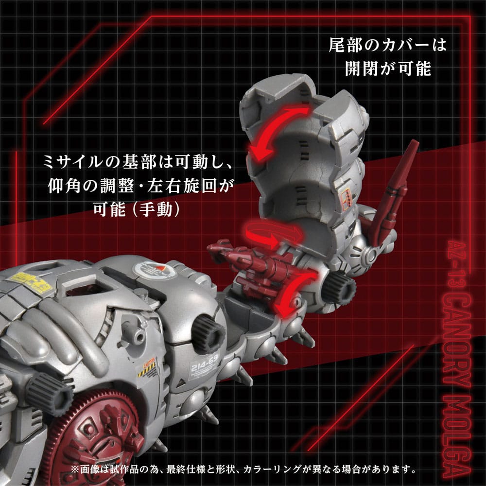 Zoids Maqueta Plastic Model Kit 1/72 AZ-13 Canory Molga 19 cm