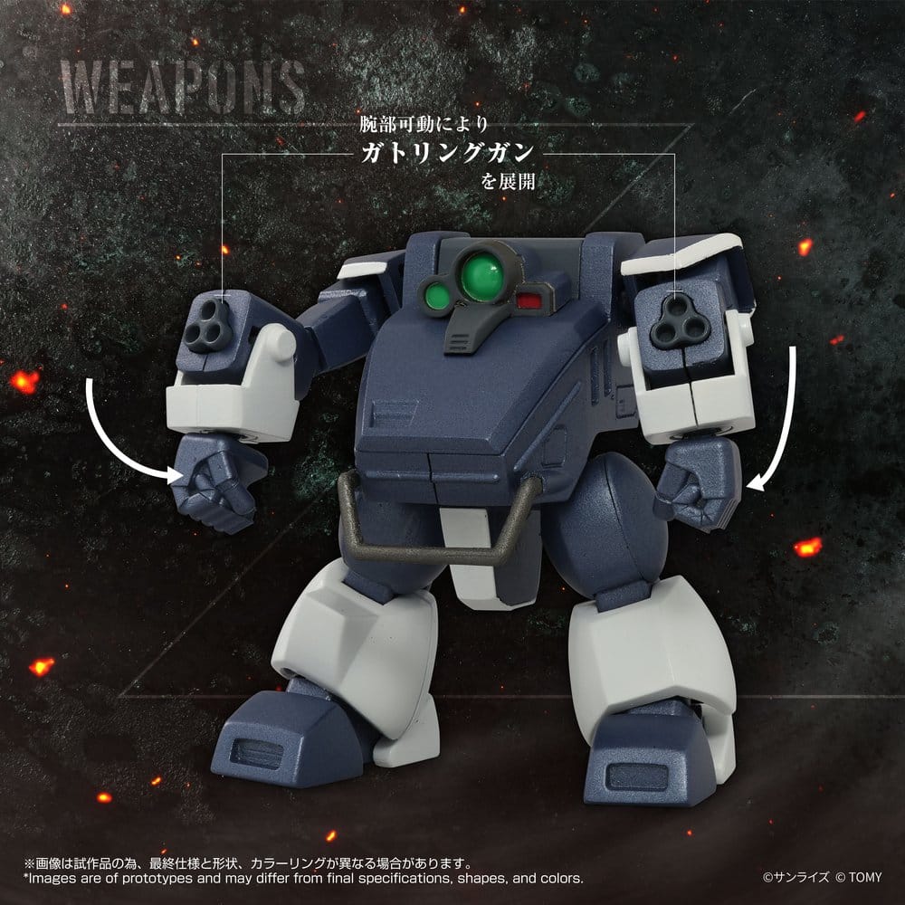 Figura Armored Trooper Votoms Toyrise 1/48 AT-08 Zwerg Sand Loader 7 cm