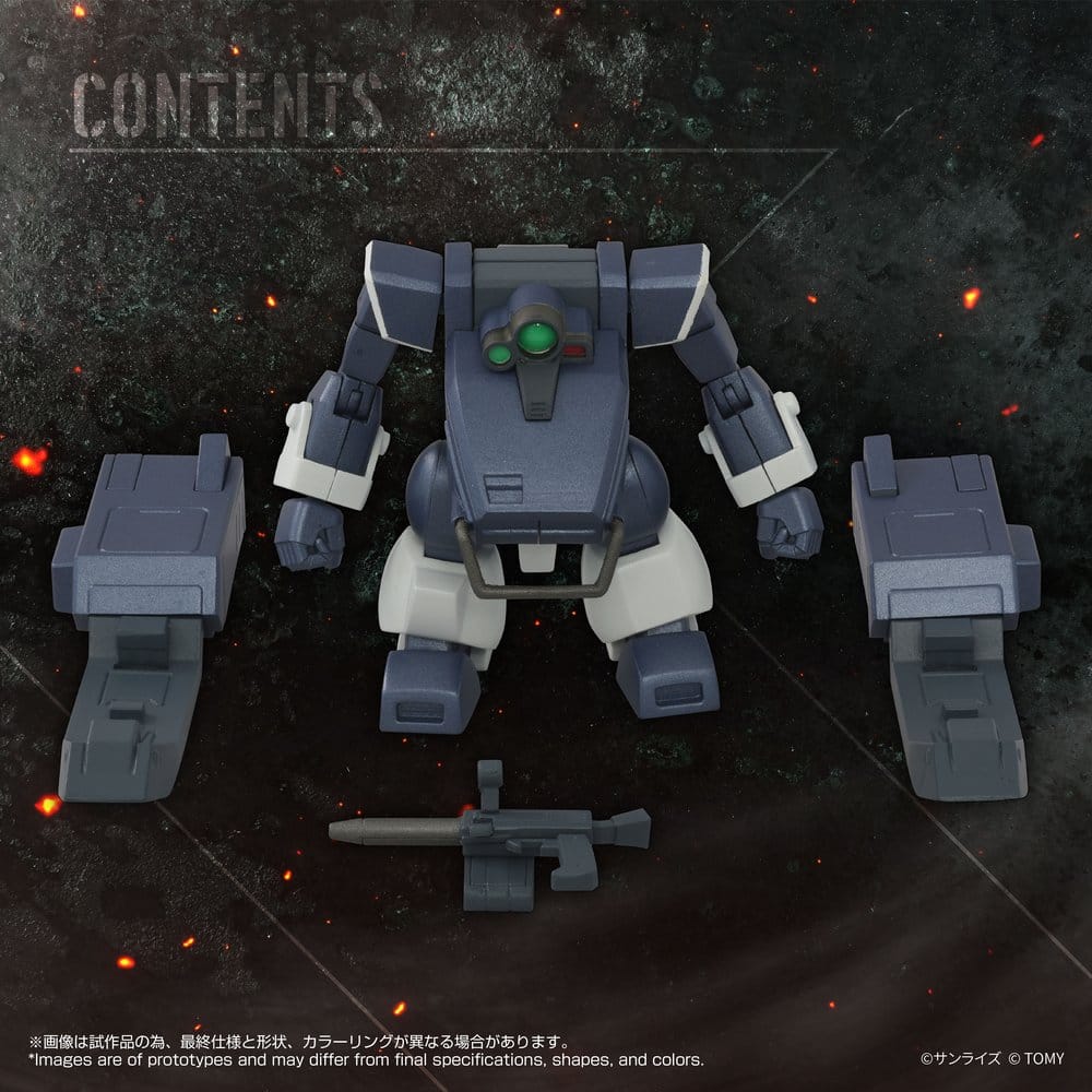 Figura Armored Trooper Votoms Toyrise 1/48 AT-08 Zwerg Sand Loader 7 cm