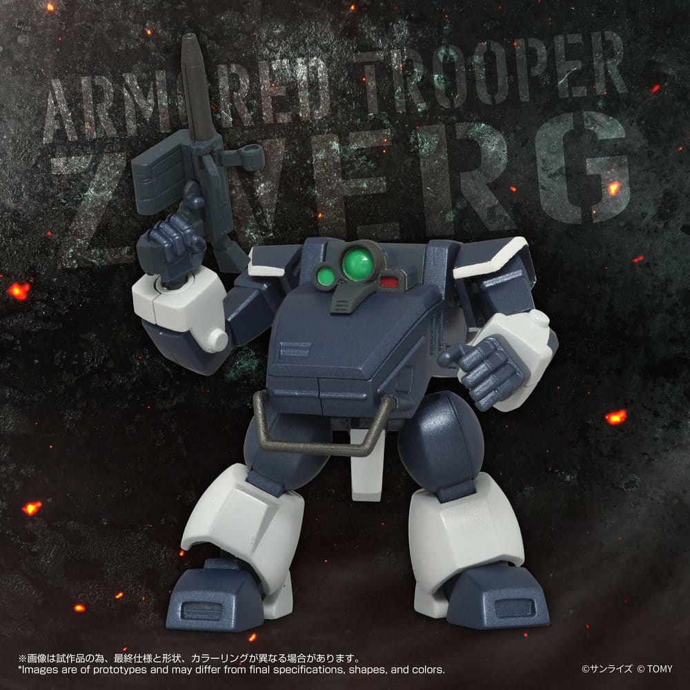 Figura Armored Trooper Votoms Toyrise 1/48 AT-08 Zwerg Sand Loader 7 cm