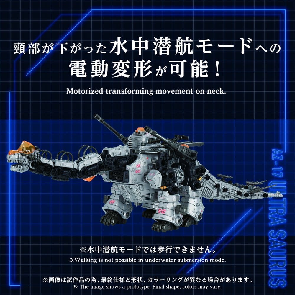 Zoids Maqueta Plastic Model Kit 1/72 AZ-17 Ultra Saurus 58 cm