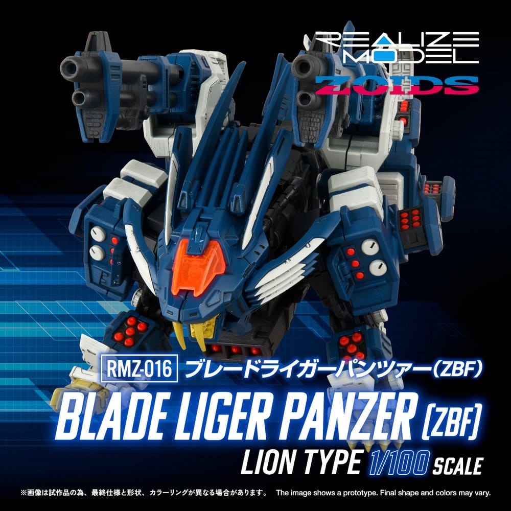 Zoids Maqueta Plastic Model Kit 1/100 RMZ-016 Blade Liger Panzer ZBF 25 cm