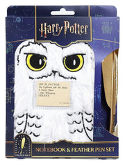 Harry Potter Libreta de Peluche Set con bolígrafo Hedwig Magical Locations