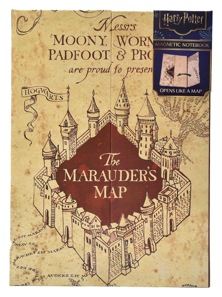 Harry Potter Libreta A5 Mapa del Merodeador