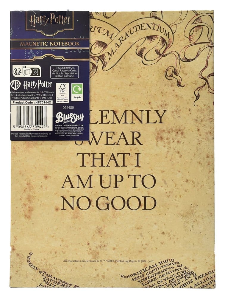 Harry Potter Libreta A5 Mapa del Merodeador