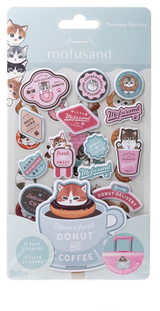 Mofusand Set de pegatinas Premium