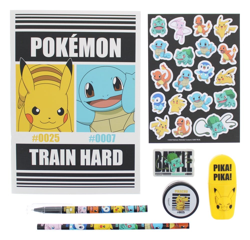 Pokémon Juego de papelería 7 piezas Frikytopia