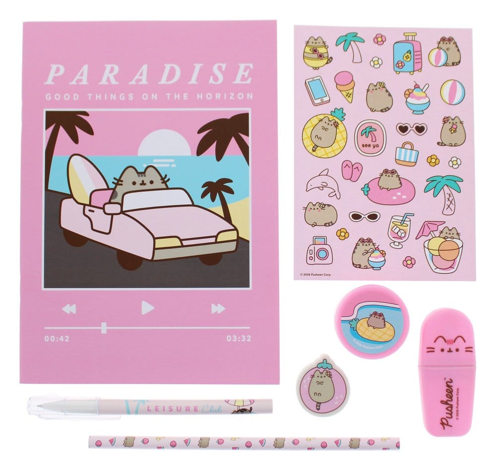Pusheen Juego Para Escribir de 7 Piezas Frikytopia