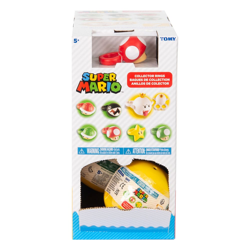 Super Mario Anillos Mystery Pack Capsule Expositor (9)