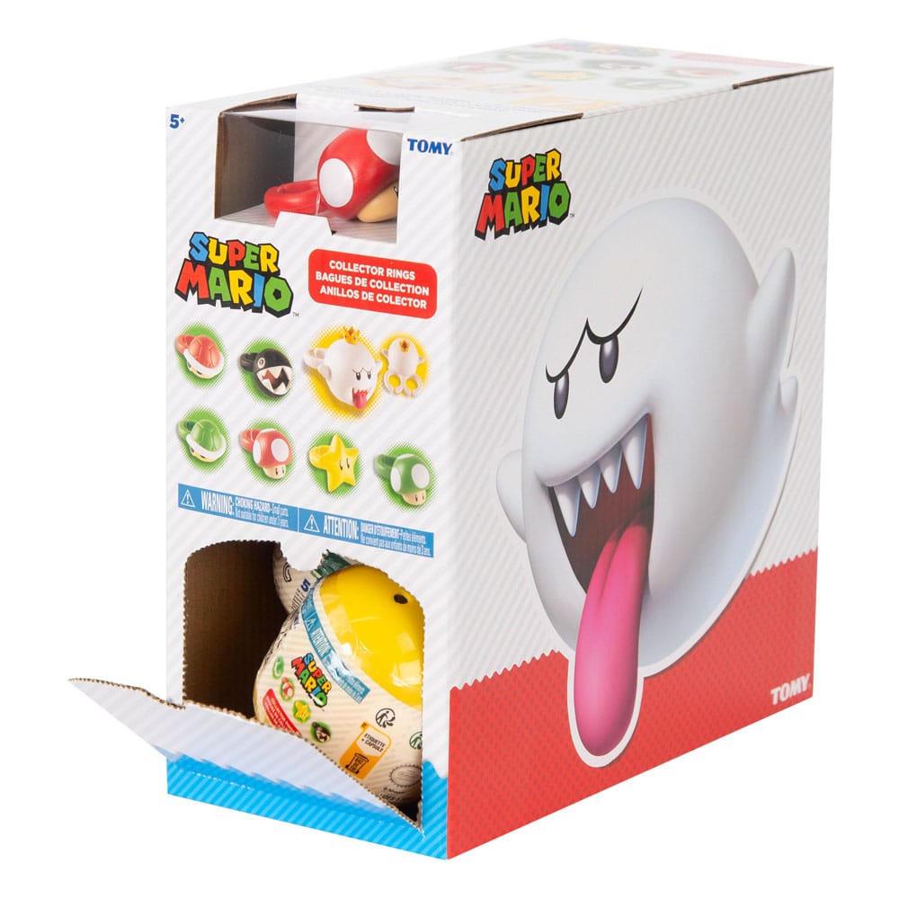 Super Mario Anillos Mystery Pack Capsule Expositor (9)