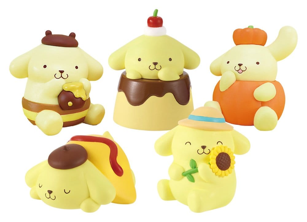 Sanrio Minifiguras Twinchees Pompompurin My Fav Color 5 cm Blind Pack Expositor (24)