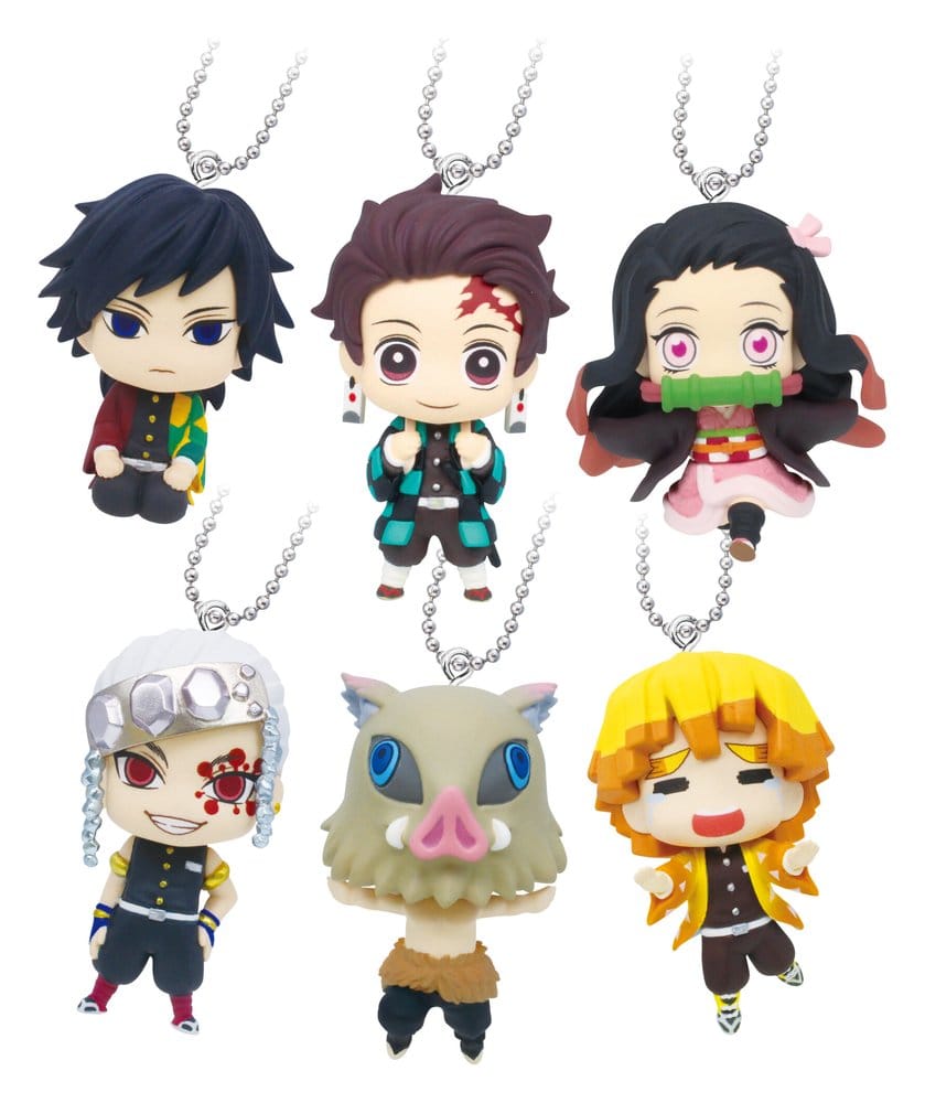 Demon Slayer: Kimetsu no Yaiba Llaveros Swing Danglers 3 cm Mystery Capsule Expositor (24) Frikytopia