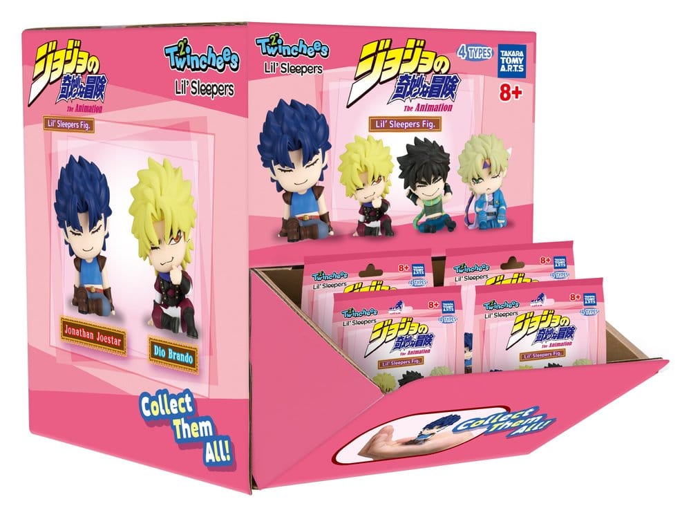 Jojo´s Bizzare Adventure Minifiguras Twinchees Lil´Sleepers 5 cm Blind Pack Expositor (24)