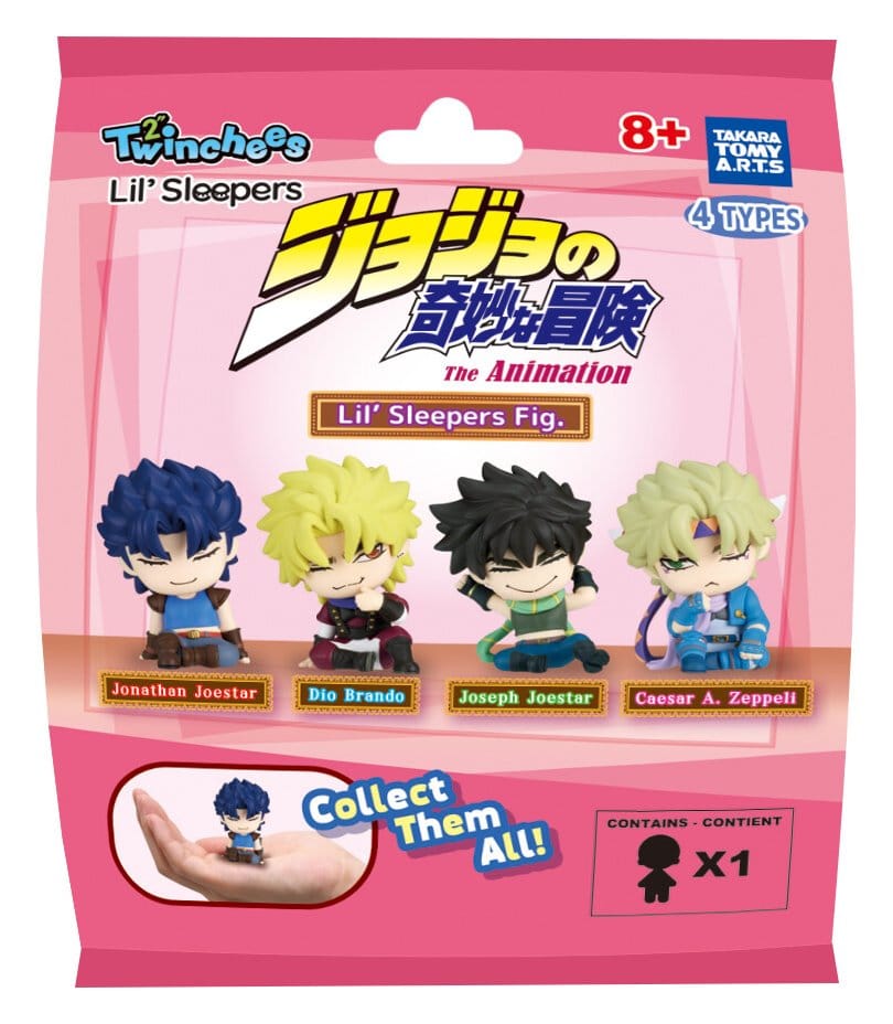 Jojo´s Bizzare Adventure Minifiguras Twinchees Lil´Sleepers 5 cm Blind Pack Expositor (24)