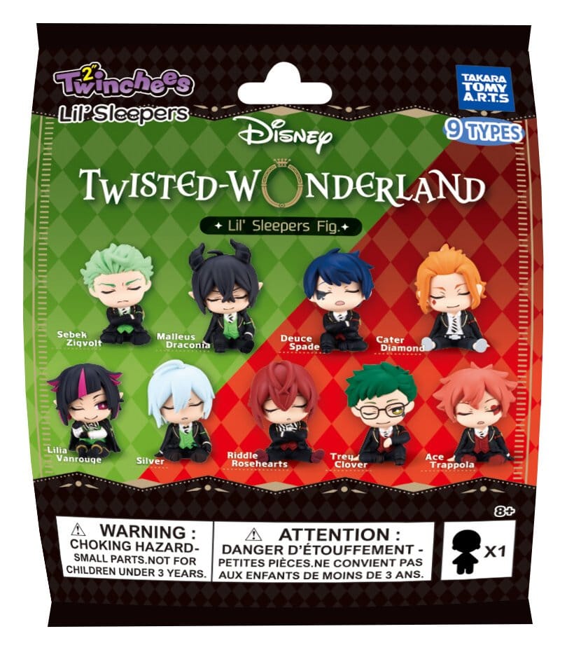 Disney Twisted Wonderland Minifiguras Twinchees Lil' Sleepers 5 cm Blind Pack Expositor (24)