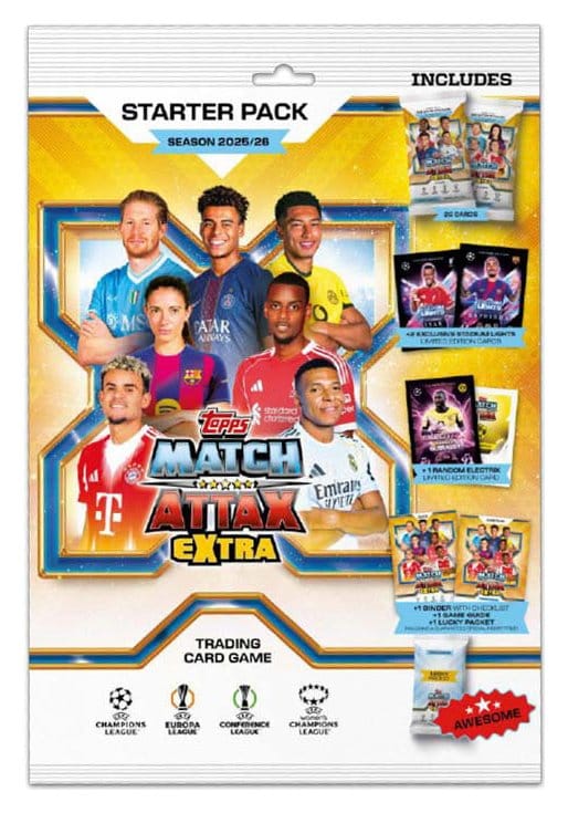 UEFA Champions League Match Attax Extra Cartas Coleccionables 2025/26 Starter Pack Frikytopia
