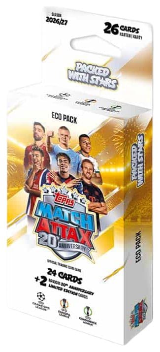 UEFA Club Competition Match Attax 2026/27 Cartas Coleccionables Eco Pack Frikytopia