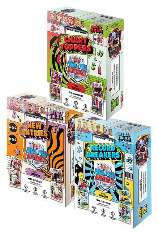 UEFA Club Competition Match Attax 2026/27 Cartas Coleccionables Greatest Hits Mega Tin