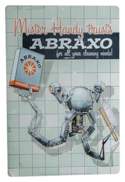 Fallout cartel de metal Mr. Handy