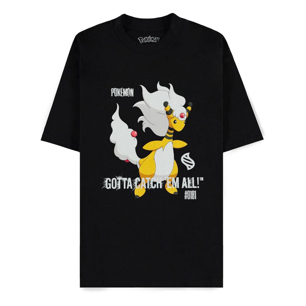 Pokémon Camiseta Mega Evolutions Mega Ampharos Gotta Catch Em All talla L Frikytopia