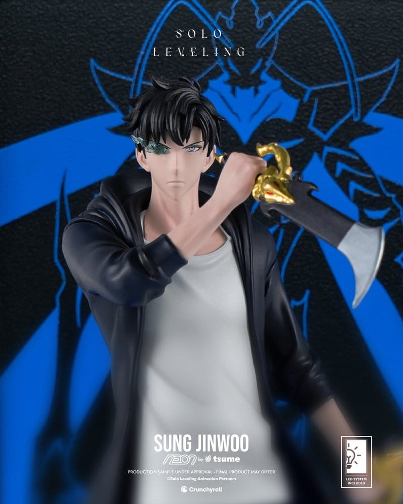 Solo Leveling Figura Neon 1/9 Sung Jinwoo 20 cm