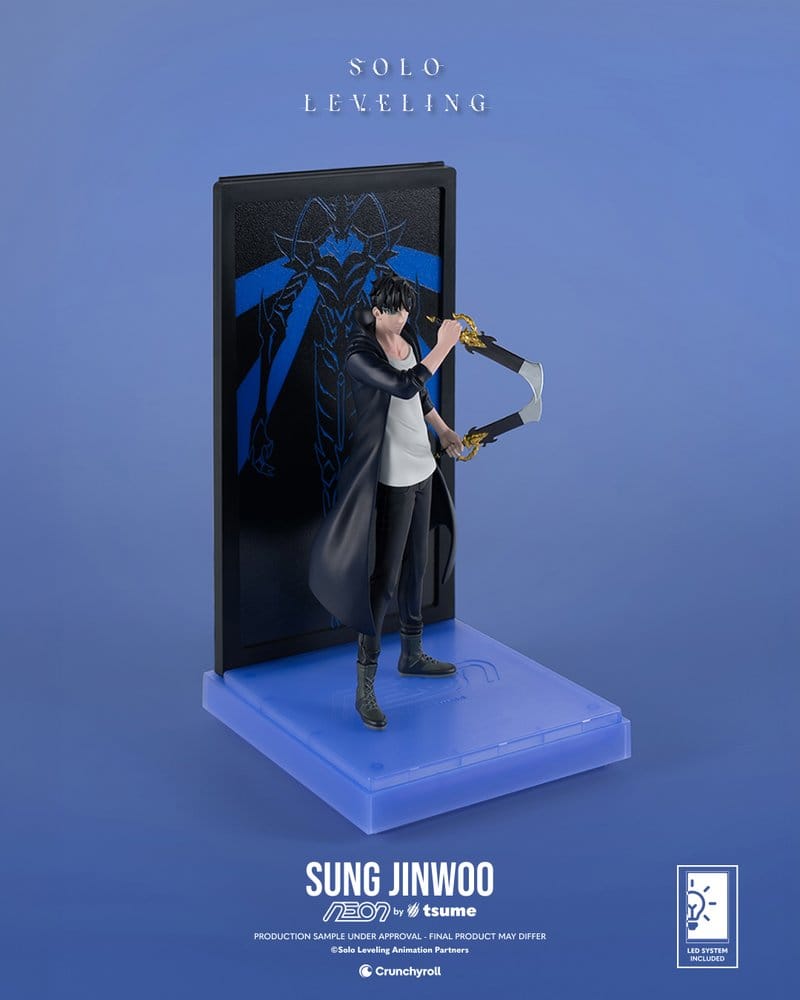 Solo Leveling Figura Neon 1/9 Sung Jinwoo 20 cm
