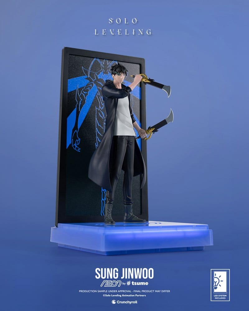 Solo Leveling Figura Neon 1/9 Sung Jinwoo 20 cm