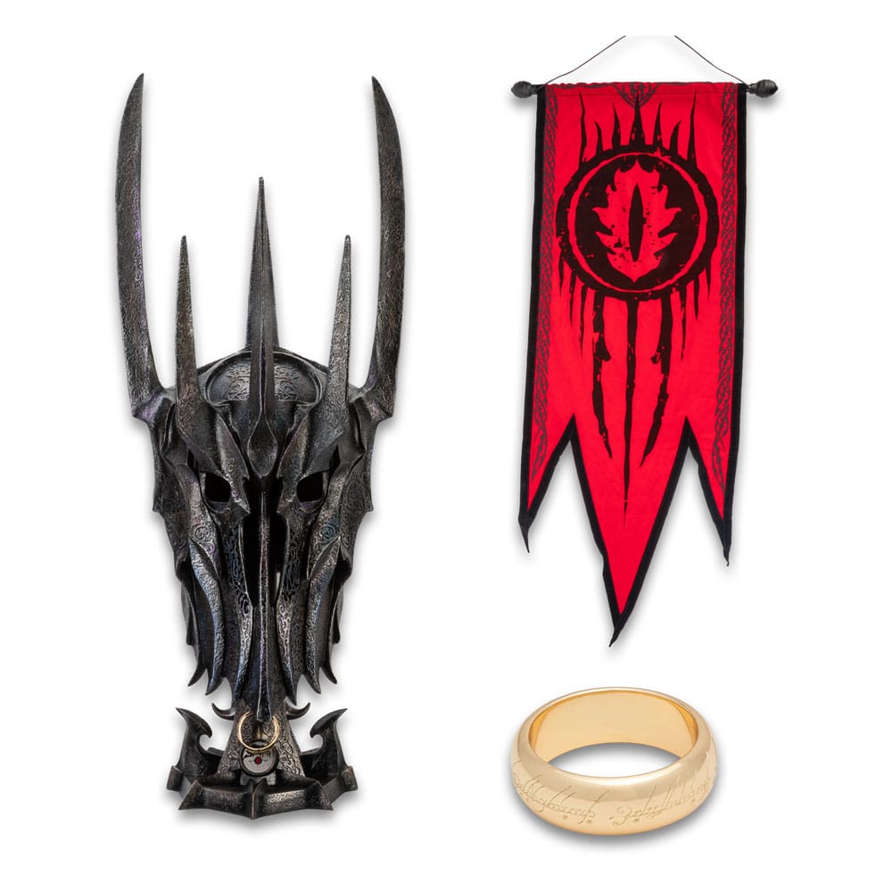 El Señor de los Anillos Réplica Museum Collection 1/1 Casco de Guerra de Sauron 76 cm Frikytopia