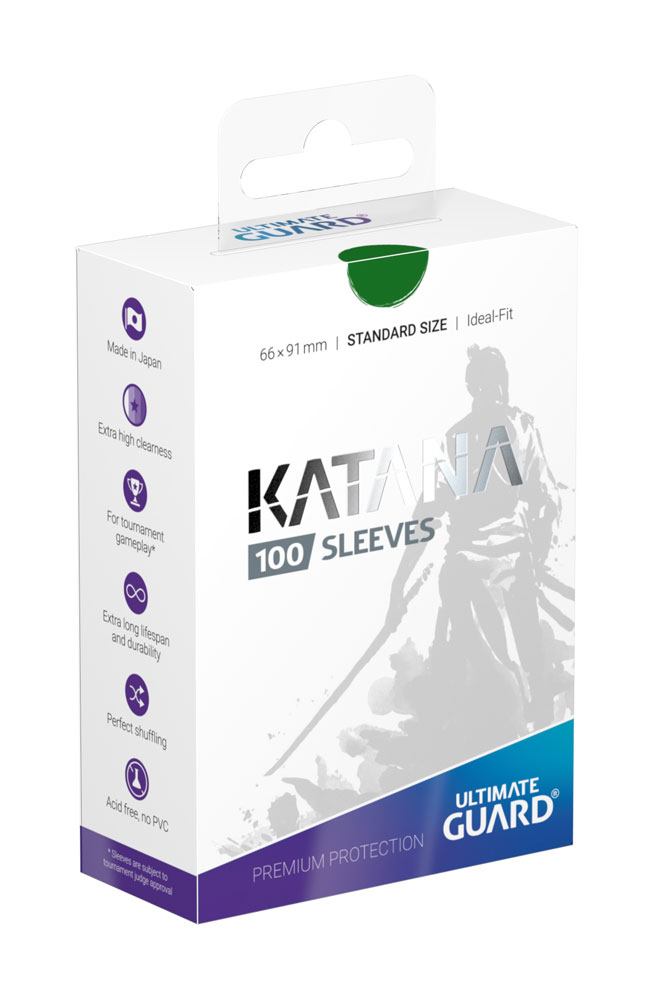 Ultimate Guard Katana Sleeves Standard Size (100) - Green Frikytopia
