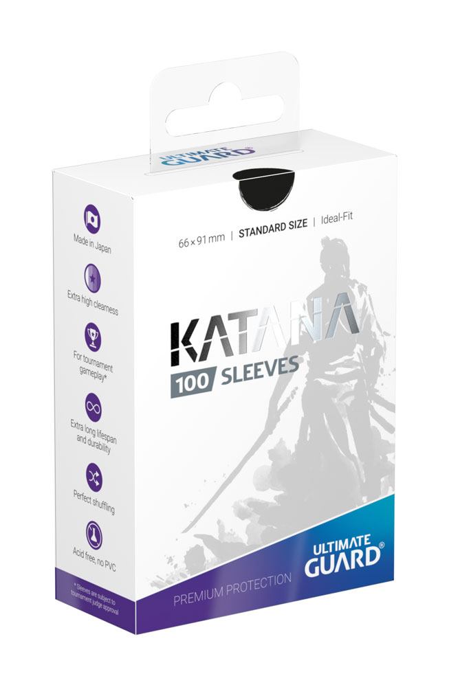 Ultimate Guard Katana Sleeves Tamanho Padrão (100) - Preto Frikytopia