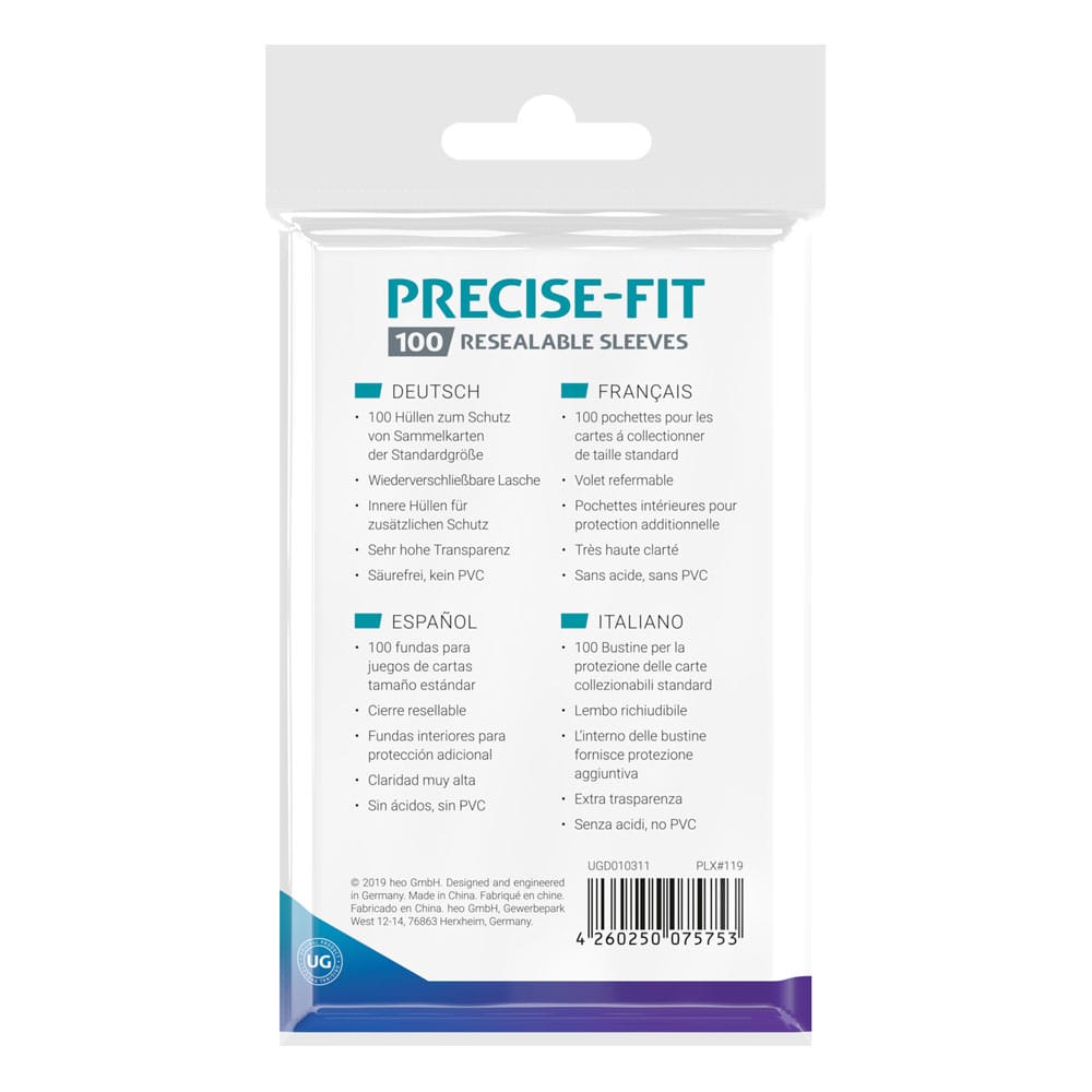 Ultimate Guard Precise Fit Sleeves fundas cierre reutilizable