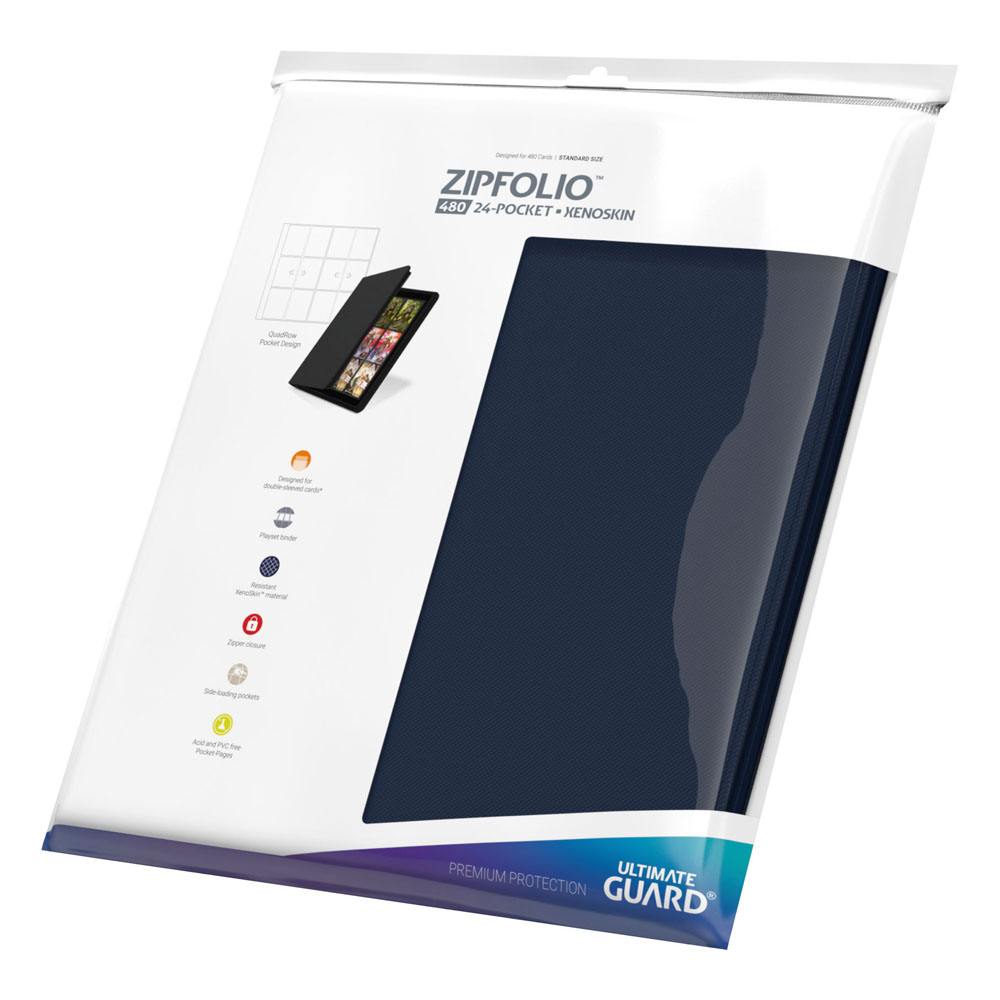 Ultimate Guard Zipfolio 480 - 24-Pocket XenoSkin (Quadrow) - Azul