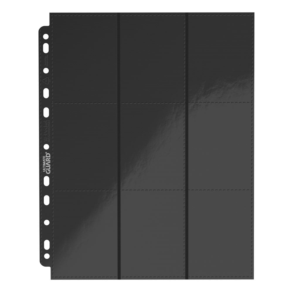 Ultimate Guard 18-Pocket Pages Side-Loading Negro (10)