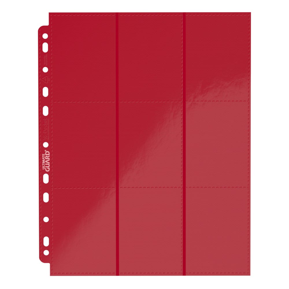 Ultimate Guard 18-Pocket Pages Side-Loading Rojo (10)