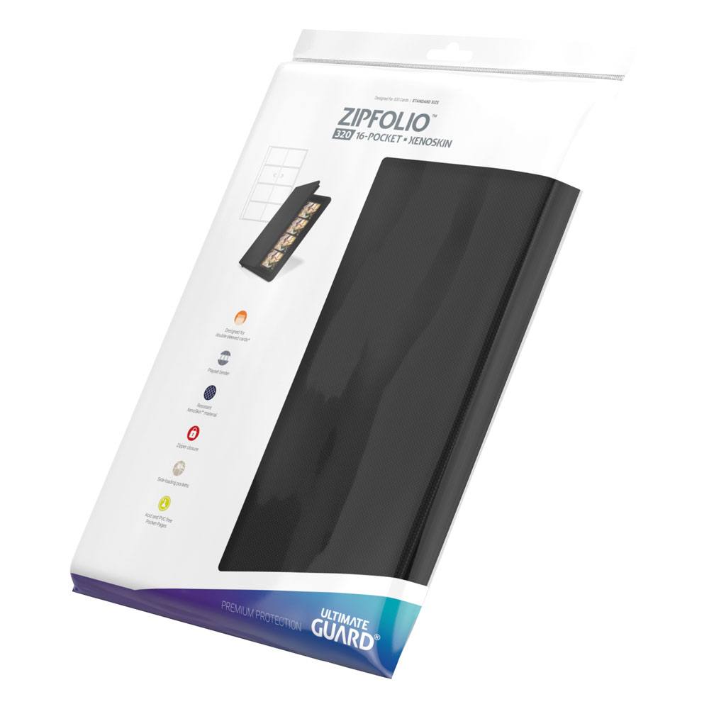 Ultimate Guard Zipfolio 320 - 16-Pocket XenoSkin Negro