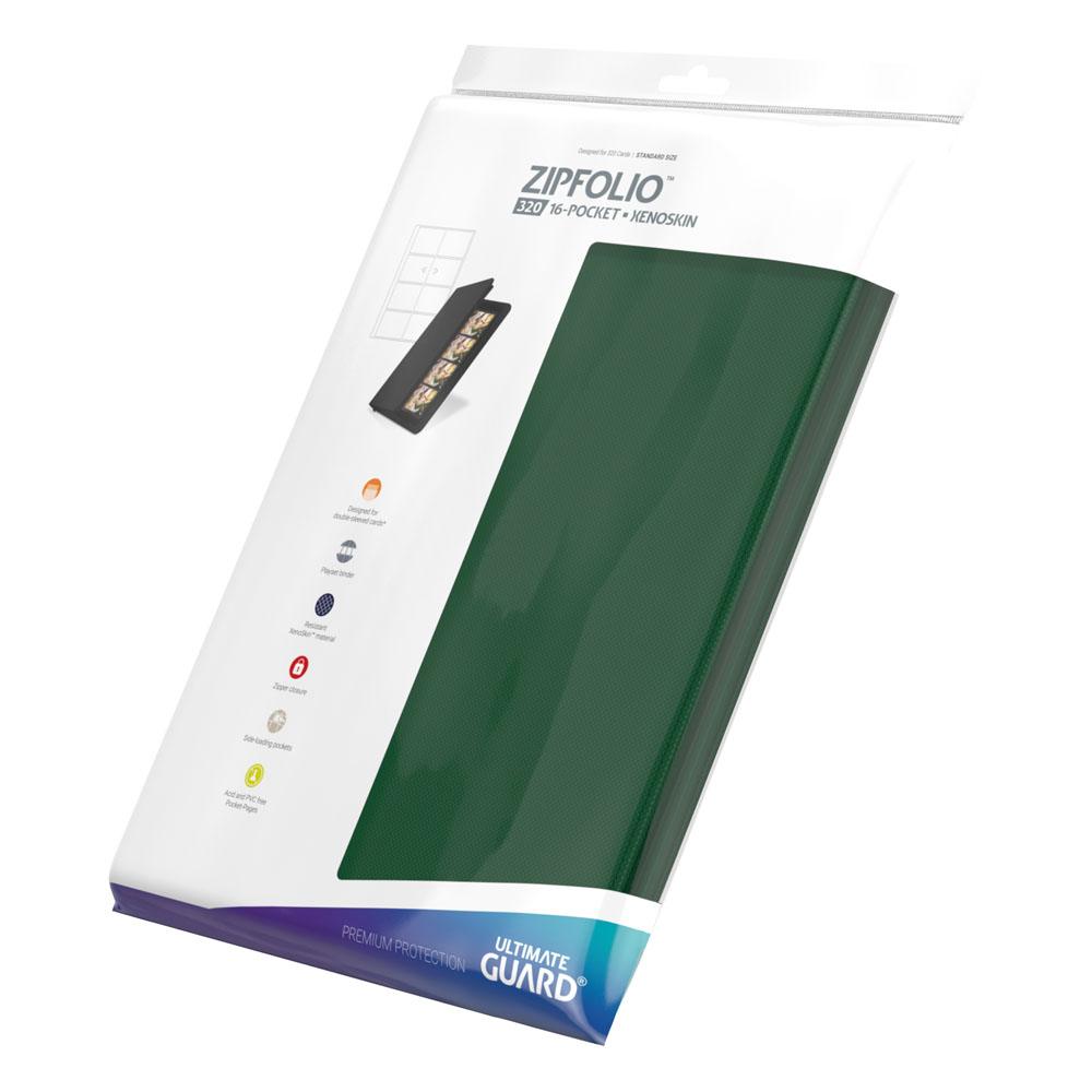 Ultimate Guard Zipfolio 320 - 16-Pocket XenoSkin Verde