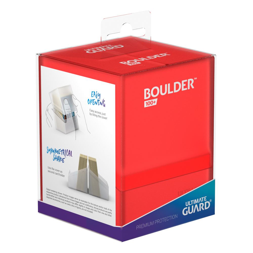 Ultimate Guard Boulder Deck Case 100+ Tamaño Estándar Ruby