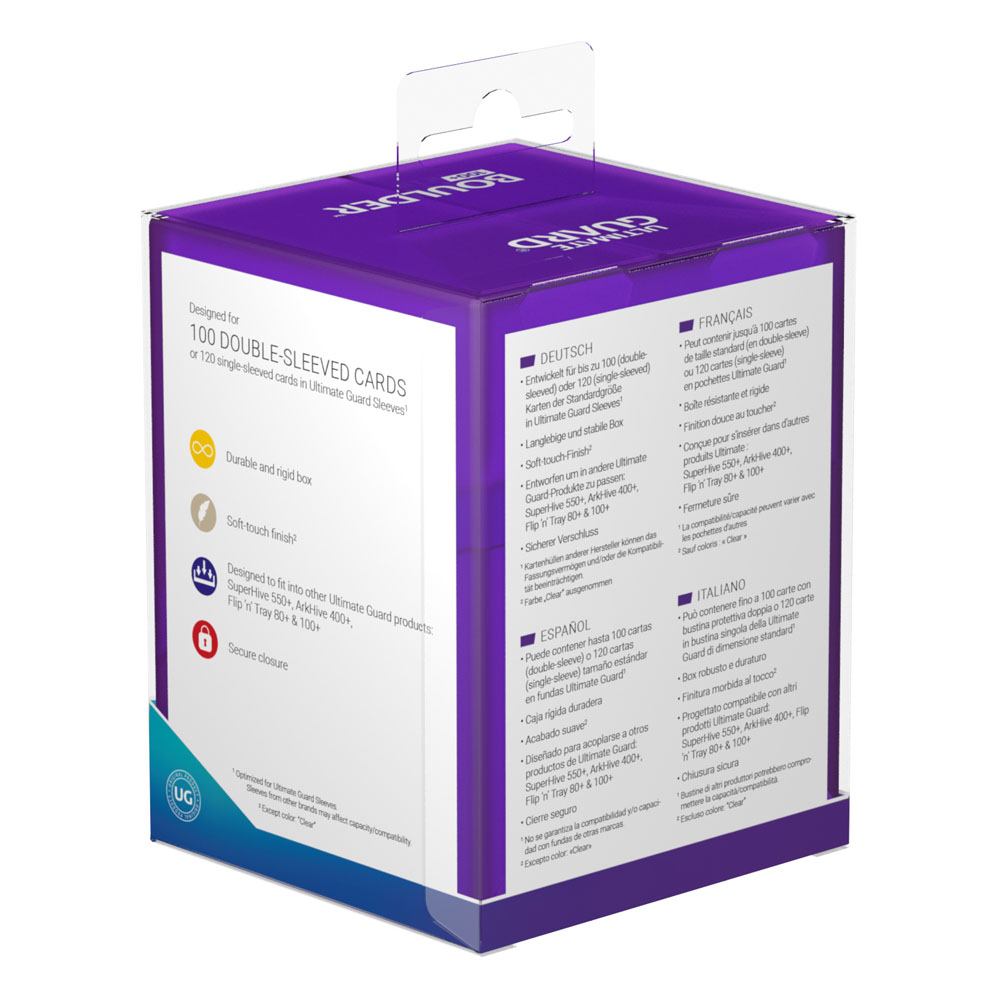 Ultimate Guard Boulder Deck Case 100+ Tamaño Estándar Amethyst