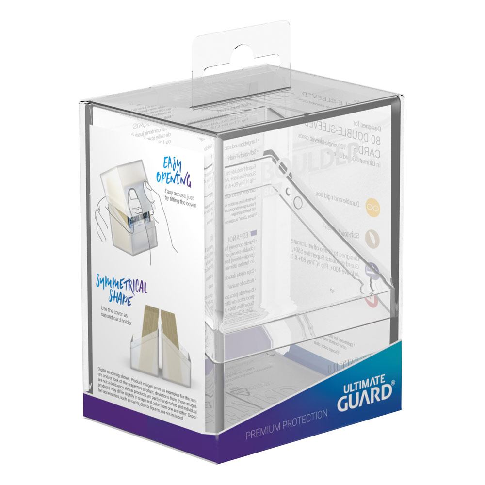 Ultimate Guard Boulder Deck Case 80+ Tamaño Estándar Transparente
