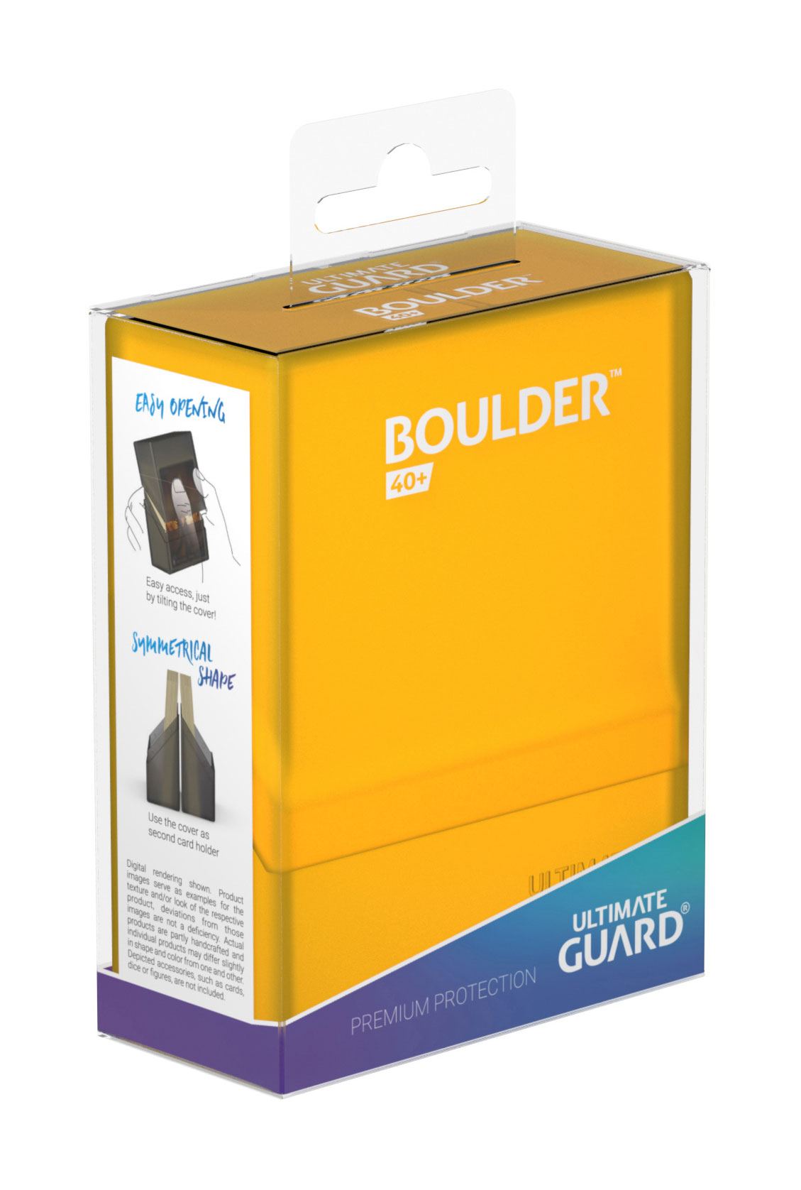 Ultimate Guard Boulder Deck Case 40+ Tamaño Estándar Amber