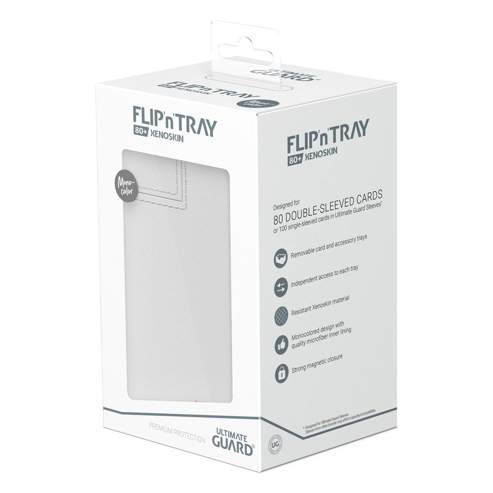 Ultimate Guard Flip`n`Tray 80+ XenoSkin Monocolor Blanco