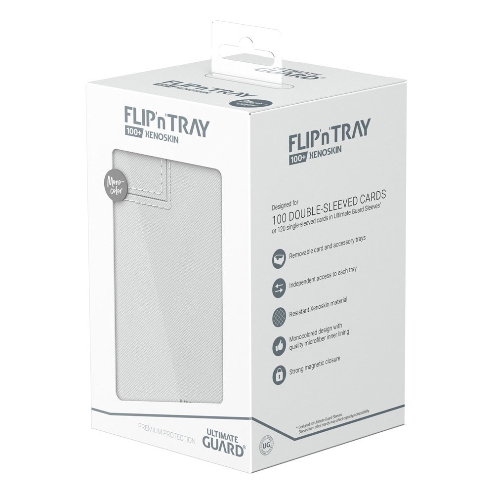Ultimate Guard Flip`n`Tray 100+ XenoSkin Monocolor Blanco