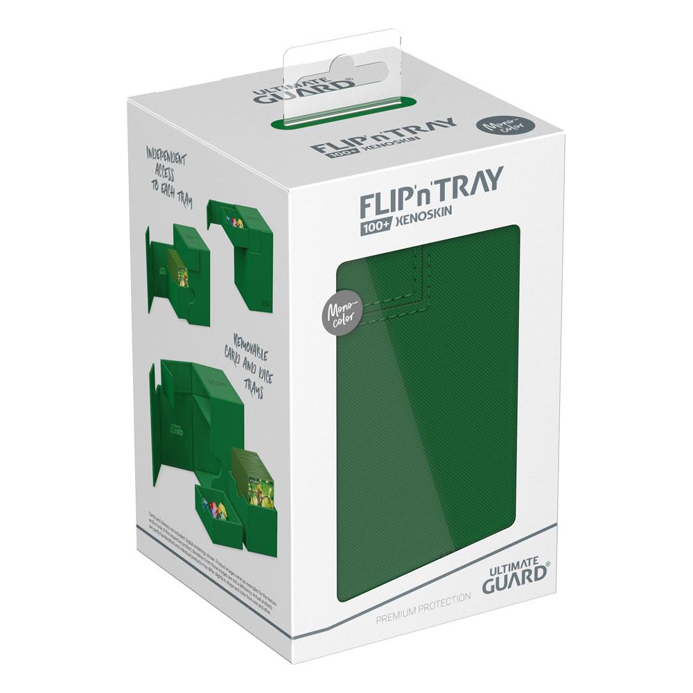 Ultimate Guard Flip`n`Tray 100+ XenoSkin Monocolor Verde