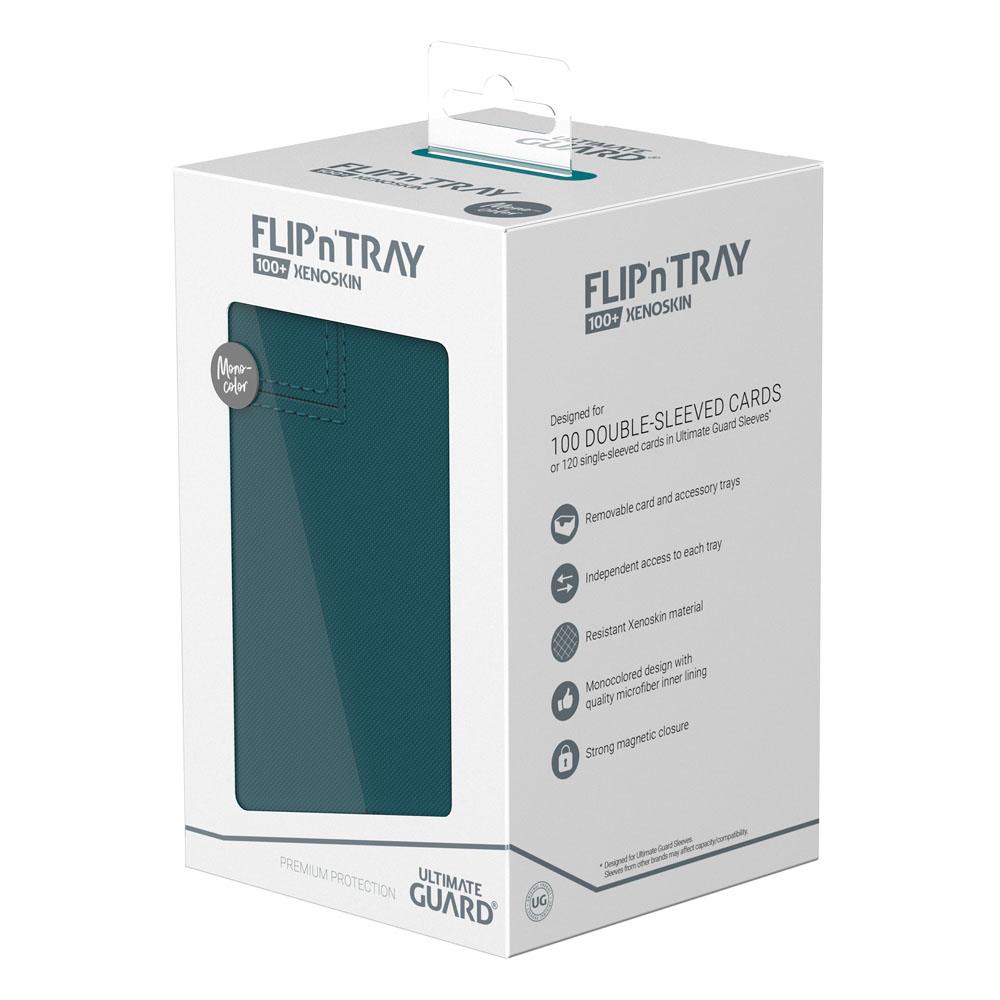 Ultimate Guard Flip`n`Tray 100+ XenoSkin Monocolor Gasolina Azul