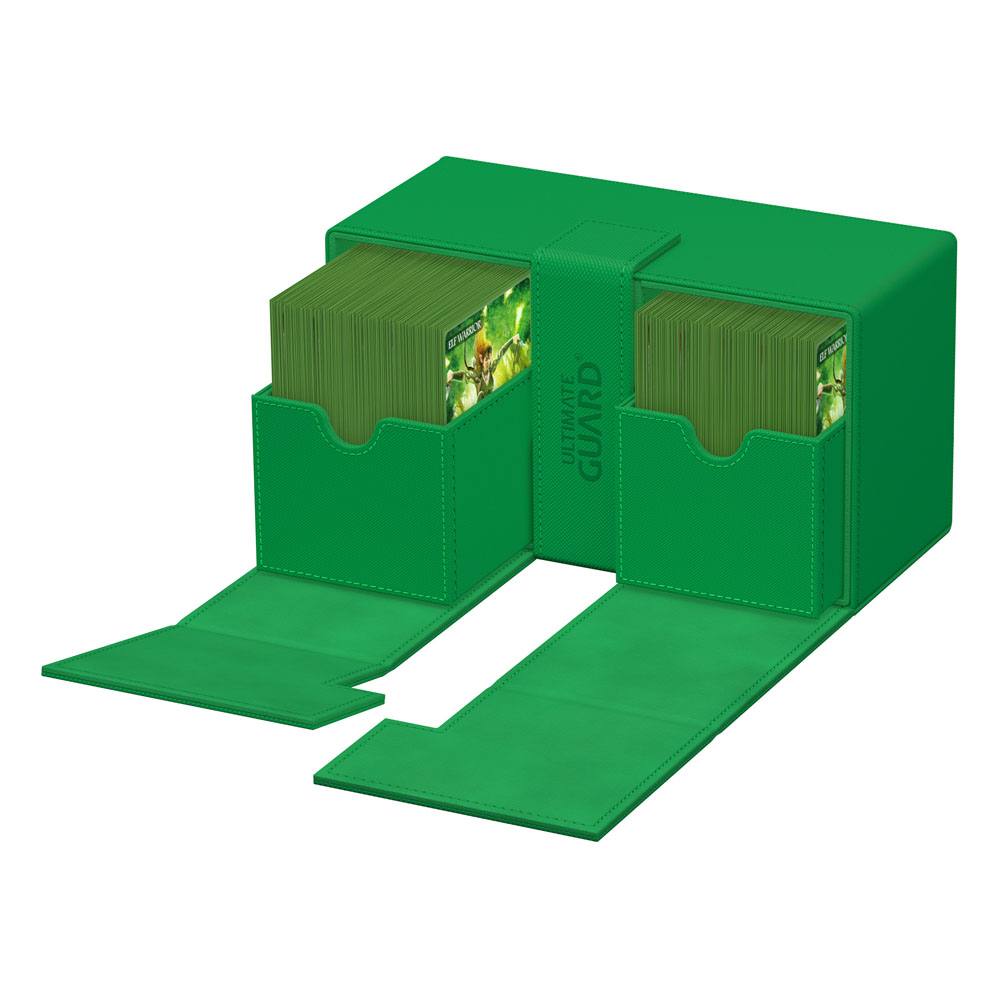 Ultimate Guard Twin Flip`n`Tray 200+ XenoSkin Monocolor Verde
