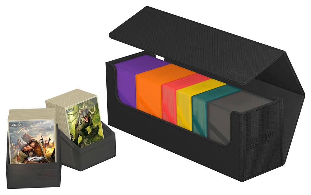 Ultimate Guard Arkhive 400+ XenoSkin Monocolor Negro