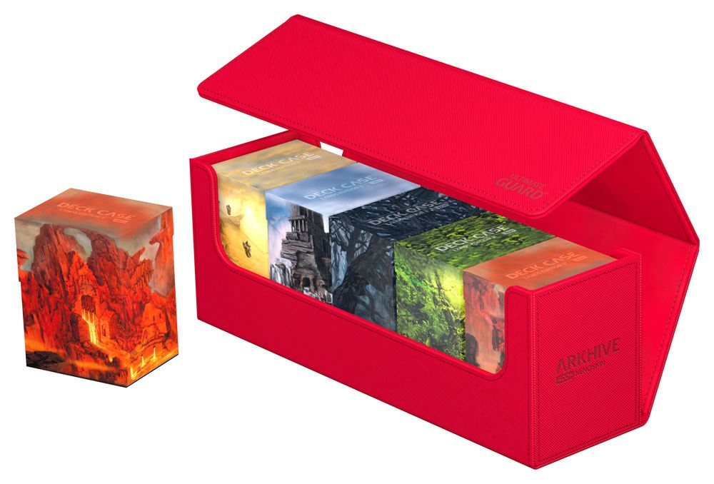 Ultimate Guard Arkhive 400+ XenoSkin Monocolor Rojo