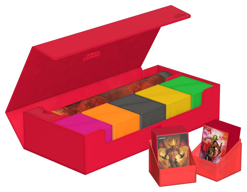 Ultimate Guard Superhive 550+ XenoSkin Monocolor Rojo
